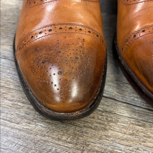 To Boot New York “Anton” Cognac Cap Toe Oxfords Size 10 - Picture 10 of 12